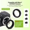 Astromania T2 T Ring and M42 T-Mount Telescope Camera Adapter, T-Ring for Nikon SLR/DSLR Camera with F-Bayonet & T Adapter 1.25 inches Astrophotography Telescope Accessory Fit for Astronomy Telescopes view 3