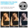 GVM 3 Pack LED Video Lighting Kits with APP Control, Bi-Color Variable 2300K~6800K with Digital Display Brightness of 10~100% for Video Photography, CRI97+ TLCI97 Led Video Light Panel +Barndoor view 4