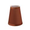 Aspen Creative 32659-5 Small Hardback Empire Shape Chandelier Clip-On Lamp Shade Set (5 Pack), Transitional Design in Redwood, 4" bottom width (2 1/2" x 4" x 5") view 3