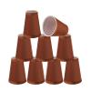 Aspen Creative 32659-9 Small Hardback Empire Shape Chandelier Set (9 Pack), Transitional Design in Redwood Clip ON LAMP Shade view 1