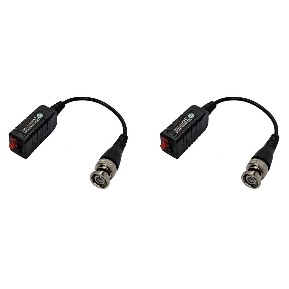 CCTV Camera Pros VB-HD2 HD CCTV Video Balun, AHD, HD-TVI, HD-CVI, 1 Passive Pair, BNC