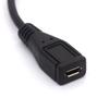 90 Degree Angled USB C Male to Micro B Female OTG Adapter Converter (25 cm) view 2