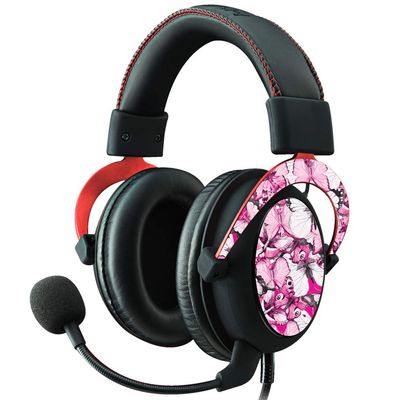 MightySkins Skin Compatible with Kingston HyperX Cloud II Gaming Headset - Butterflies | Protective, Durable, and Unique Vinyl Decal wrap Cover | Easy to Apply, Remove | Made in The USA