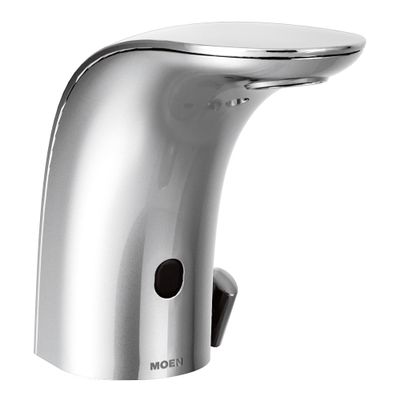 Moen 8554AC Mpower Sensor Operated Single Mount Above Deck Lavatory High Arc Ac Powered Faucet