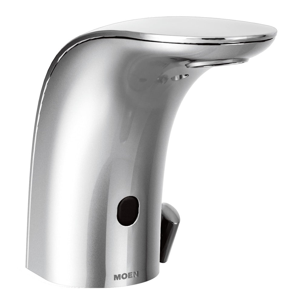 Moen 8554AC Mpower Sensor Operated Single Mount Above Deck Lavatory High Arc Ac Powered Faucet