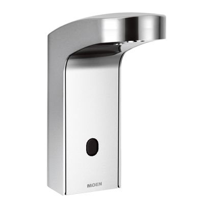 Moen 8551AC Mpower Sensor Operated Single Mount Above Deck Lavatory High Arc Ac Powered Non Mixing Faucet