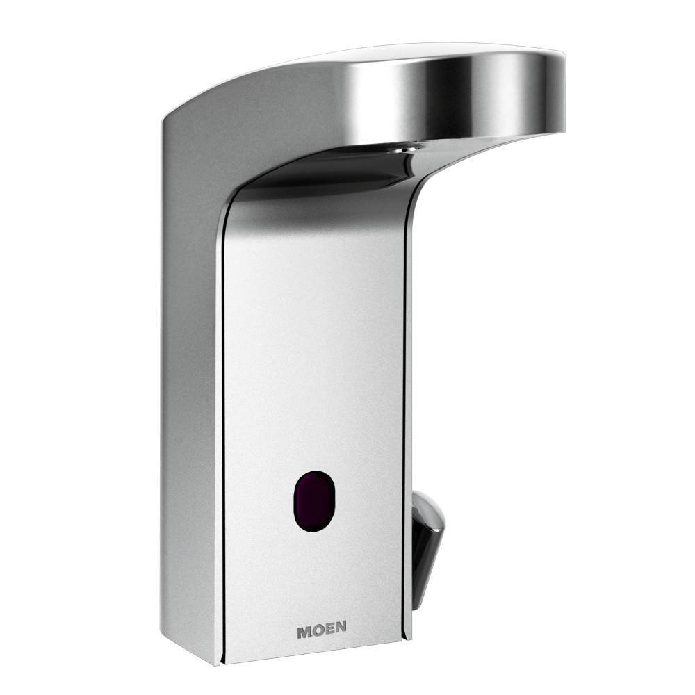 Moen 8552AC Mpower Sensor Operated Single Mount Above Deck Lavatory High Arc Ac Powered Faucet