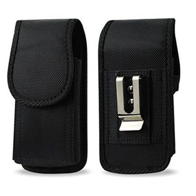 Golden Sheeps Camping,Hiking,Outdoor Contractor Case Compatible For Samsung Note 9/8,S8 Plus, S9 Plus Heavy Duty Canvas Holster With Belt Clip BLACK