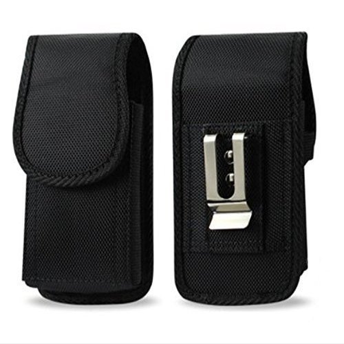Golden Sheeps Camping,Hiking,Outdoor Contractor Case Compatible For Samsung Note 9/8,S8 Plus, S9 Plus Heavy Duty Canvas Holster With Belt Clip BLACK
