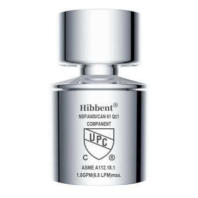 Hibbent NSF/ANSI/CAN 61 Certified Faucet Aerator, CUPC Certification 360 Swivel Kitchen Sink Aerator, Dual-function Sprayer Faucet Head, Faucet Replacement Part 55/64 Inch Female Thread - Chrome