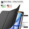 ZtotopCases for iPad Air 13 Inch Case/iPad Pro 12.9 3rd Generation 2018 with Pencil Holder, Lightweight Slim Soft TPU Back Trifold Smart Cover with Auto Sleep/Wake, Black view 4