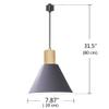 Kiven Lighting Halo Track Mount Hanging Pendant Track Kit,Grey view 3