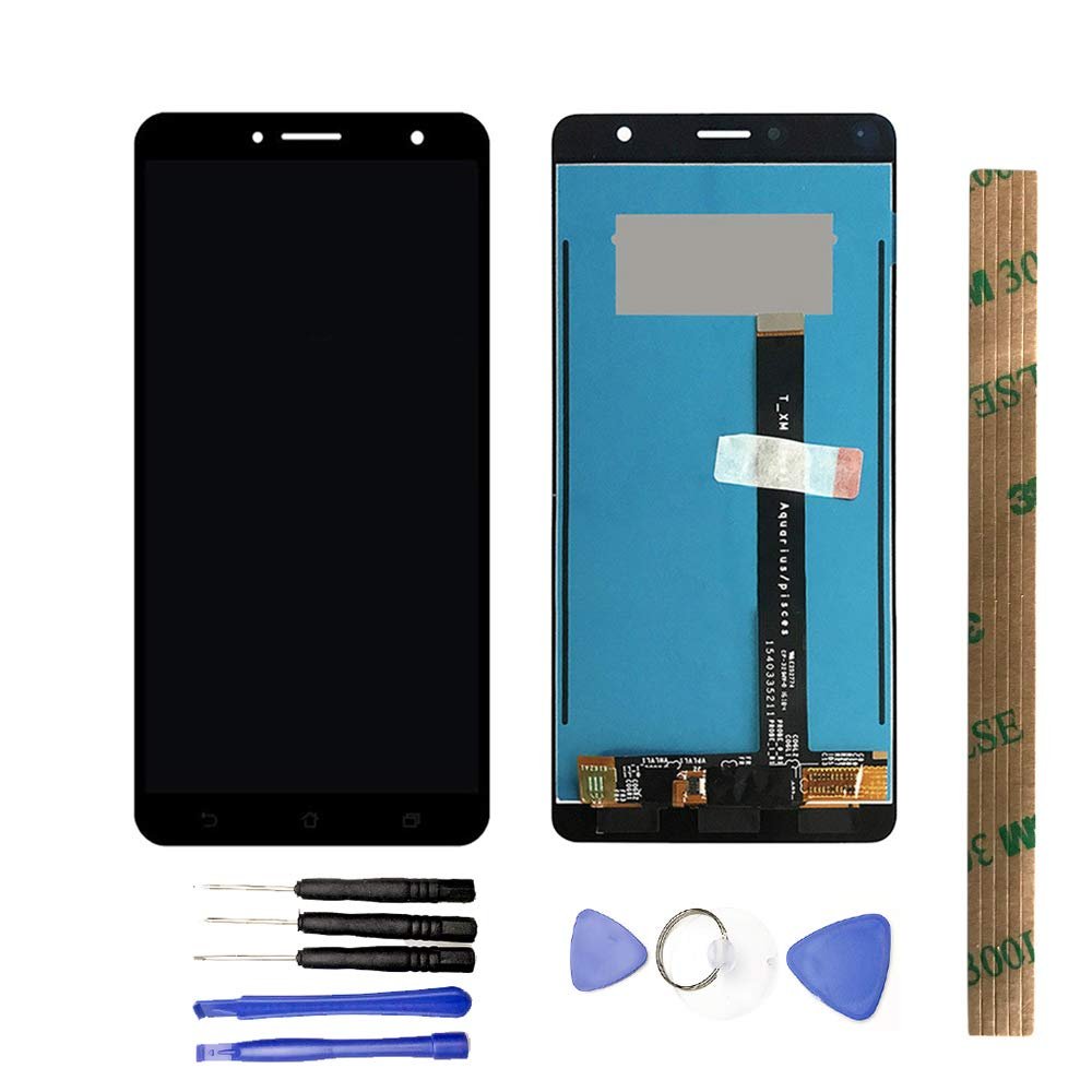 JayTong LCD Display & Replacement Touch Screen Digitizer Assembly with Free Tools for Zen-Fone 3 Deluxe ZS550KL Z01FD Black
