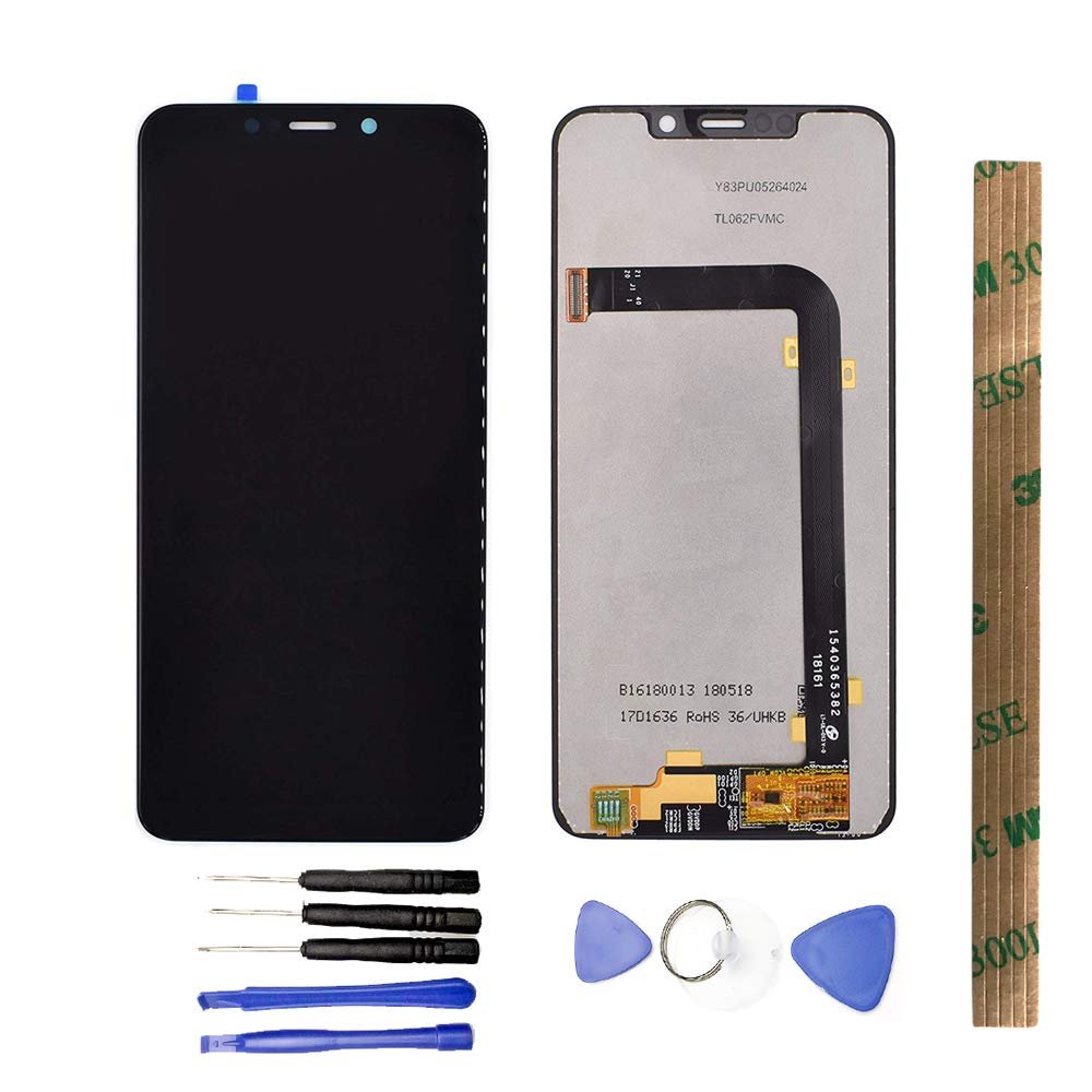 JayTong LCD Display & Replacement Touch Screen Digitizer Assembly with Free Tools for Mo-torola P30 Mo-to P30not for P30 Play Black