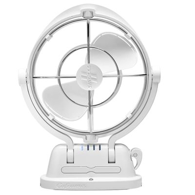 SEEKR Sirocco II Fan from by Caframo. 12V/24V Auto-Sensing DC, Omnidirectional Low-Power Draw Fan for Boats and RVs. Hardwire Installation Required. Made in Canada. White.