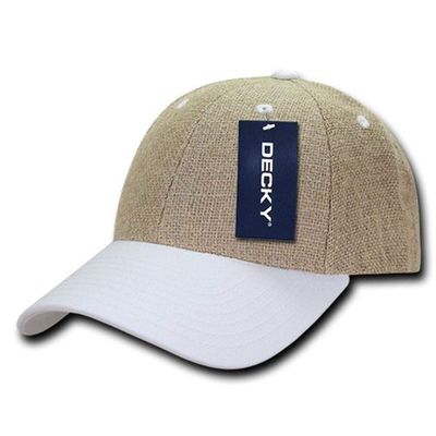 DECKY Structured Light Jute Cap, White