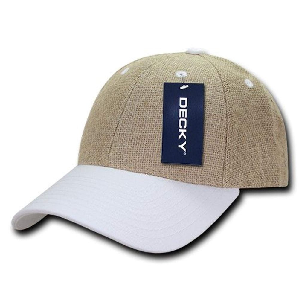 DECKY Structured Light Jute Cap, White