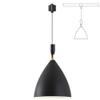 Kiven 1-Light Bell Hanging Pendant Track Mount Light,Black view 1