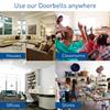 STARPOINT Extra Add-On Plugin Receiver for the STARPOINT Expandable Wireless Multi-Unit Long Range Doorbell Chime Alert System, Model LR, White view 2