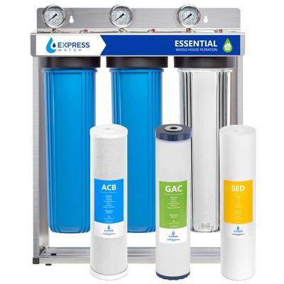 Express Water Whole Home Water Filter System, Essential Protection, 3-Stage