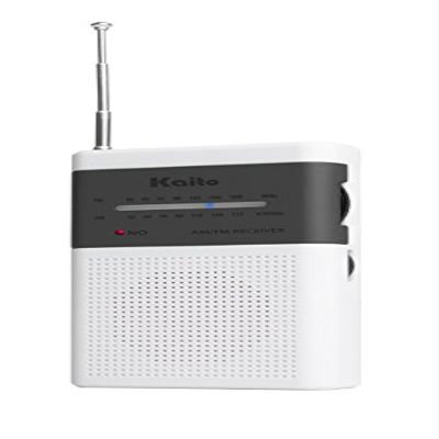 Kaito KA230 AM FM Portable Radio with Great Reception and Design (White)