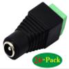 zdyCGTime DC 5.5 X 2.1mm Adapter - 2.1mm to 5.5mm Female Barrel Power Jack to 2 Pin/Way Female Bolt Screw Type Terminals Connector for CCTV Security Camera, LED Strip Light (20 Pack) view 3