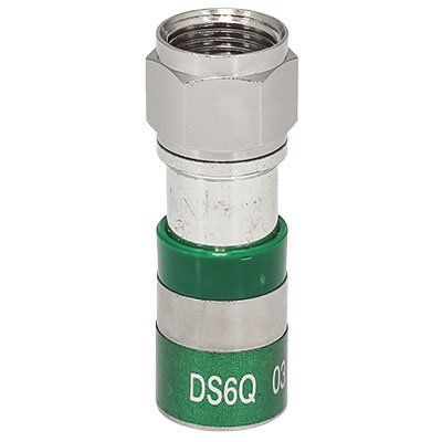 Digicon DS6Q F-Type Coaxial Compression Connector for RG6 - 100pcs