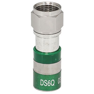 Digicon DS6Q F-Type Coaxial Compression Connector for RG6 - 100pcs