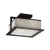 Justice Design Group Lighting CLD-7517W-MBLK Laguna Flush-Mount, Matte Black view 1