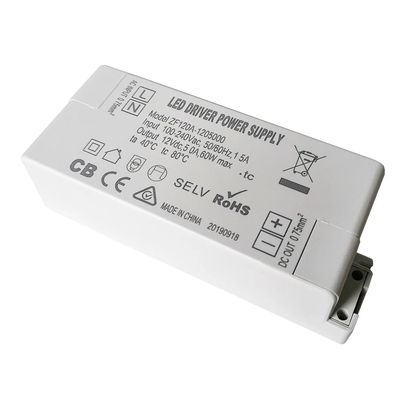 ZF120A-1205000 12V 60W Constant Voltage AC/DC Adapter LED Driver Lighting Transformer for LED Lamp Strip, 2-Pack