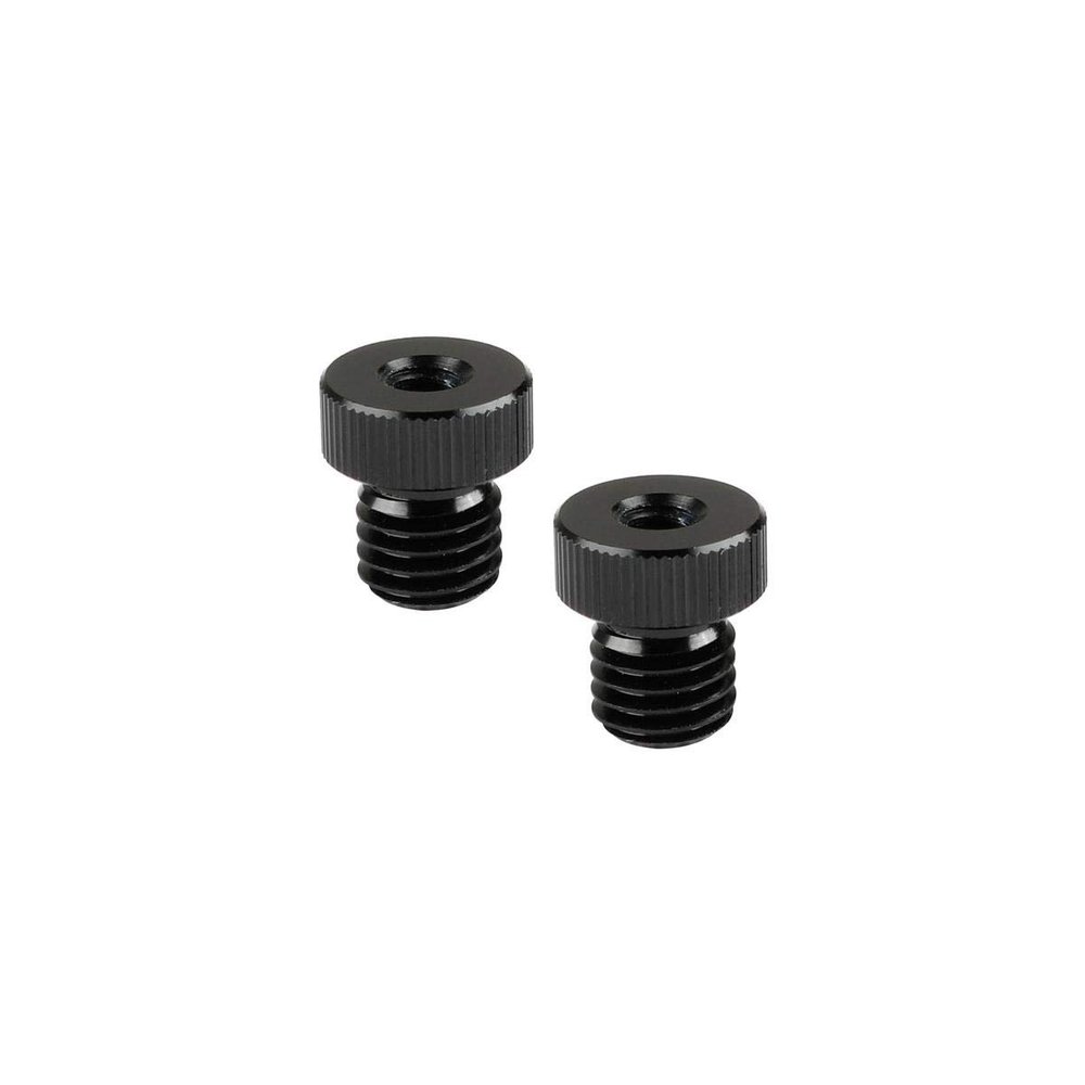 CAMVATE M12 Male to 1/4" Female Screw Adapter for 15mm Rod Plug(2 Pieces) - 1964