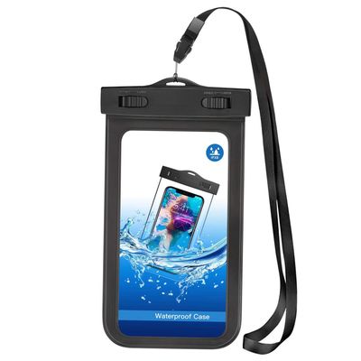 Underwater Case Waterproof Dry Bag IPX8 Pouch Touch Screen [Black] Compatible with BLU Vivo 5 - BLU Vivo XI - BLU Vivo XI Plus - BLU Vivo XL4 - CAT S41
