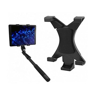 Funnytoday365 Universal Tablet Retractable Clip Stand Holder Extendable Selfie Stick For Ipad 3 4 5 Air Mini 1 2 3 7 To 10Inch