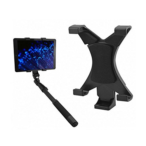 Funnytoday365 Universal Tablet Retractable Clip Stand Holder Extendable Selfie Stick For Ipad 3 4 5 Air Mini 1 2 3 7 To 10Inch