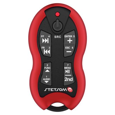 Stetsom SX2 - Universal Remote Control, Infrared, Long Range (1640 ft), 16 Functions, Learning Mode, Compatible with Car Audio Head Units, Home Devices and Video Equipment