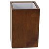 Gedy Papiro Square Bathroom Tumbler in Wood, Brown view 1