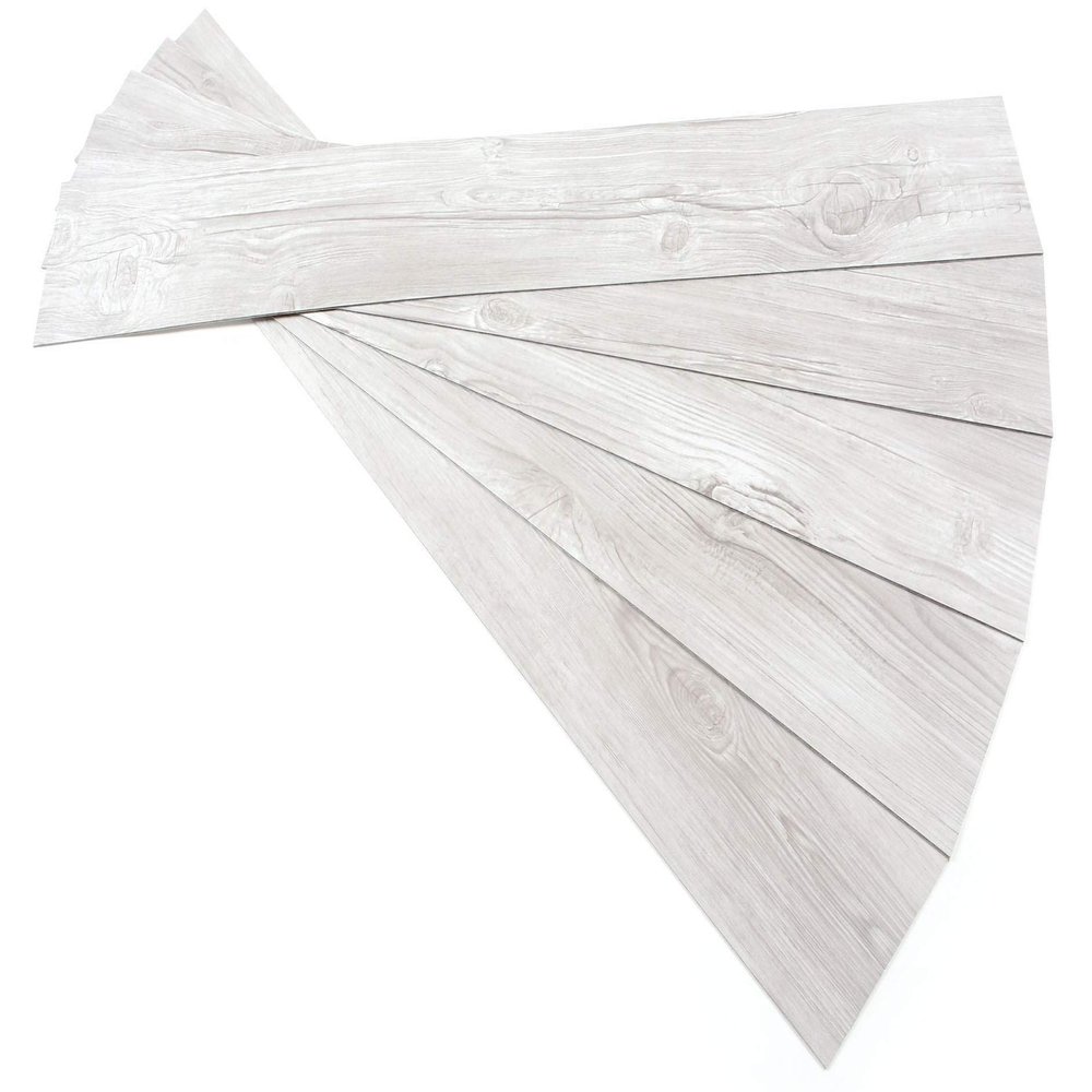 ROSEROSA Peel and Stick Engineered PVC Plank Wood Pattern Self Adhesive Durable Vinyl Flooring (ECK-909 : 5 Planks)