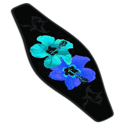 Innovative Strap Wrapper Neoprene Mask Strap Cover Blue Hibiscus