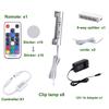 AIBOO LED Glass Shelf Lighting Kit for Glass Edge Back Side Lighting Using Flexible Cable and Clip with RF Remote(8 Lights,RGB) view 2
