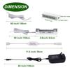 AIBOO LED Glass Shelf Lighting Kit for Glass Edge Back Side Lighting Using Flexible Cable and Clip with RF Remote(8 Lights,RGB) view 3