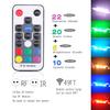 AIBOO LED Glass Shelf Lighting Kit for Glass Edge Back Side Lighting Using Flexible Cable and Clip with RF Remote(8 Lights,RGB) view 4