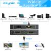 eSynic Portable 4K/30HZ HDMI Splitter Plug&Play 2 Way HDMI Splitter 1 in 2 Out [Only Mirror No Extend Mode] Support HDMI 1.4 Version With Metal Shell for HDTV PS4 Blu-ray Player Laptop Gaming Consoles view 4