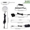 AIBOO LED Under Cabinet Lighting Kit 4 Packs of 12V Puck Lights with RF Dimmable Wireless RF Remote Control for Kitchen Counter Accent Lighting(Daylight White) view 3
