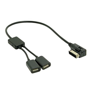 Car Media in AMI MDI Dual AUX Flash Drive Adapter Cable Compatible with A4 A6 Q5 Q7 V-W
