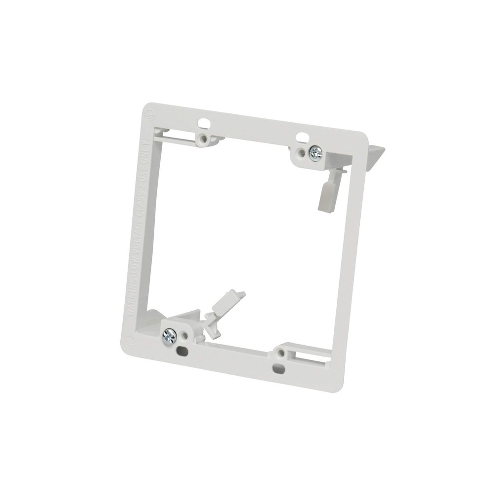 Kenuco White Double Gang Low Voltage Mounting Bracket | Pack of 5