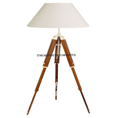 Thor Classical Designer Marine Tripod Floor Lamp Retro Vintage Wooden Tripod Lamp Rustic Vintage Home Decor Gifts