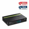 TRENDnet 5-Port Gigabit PoE+ Switch, 31 W PoE Budget, 10 Gbps Switching Capacity, Data & Power Through Ethernet To PoE Access Points And IP Cameras, Full & Half Duplex, Black, TPE-TG50g view 2