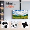Pyle Adjustable Height TV Ceiling Mount - Swivel and Tilting Vertical VESA Universal Mounting Bracket, Mounts 14 to 42 Inch HDTV, LED, LCD, Plasma, Flat Screen Television Up to 30 KG - Pyle PCTVM15 view 2