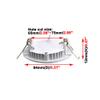 BRILLRAYDO 3W Warm White Ultra-Thin Round LED SMD 2835 Ceiling Panel Light Acrylic Board Lamp view 2