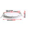 BRILLRAYDO 18W Warm White Ultra-Thin Round LED SMD 2835 Ceiling Panel Light Acrylic Board Lamp view 2